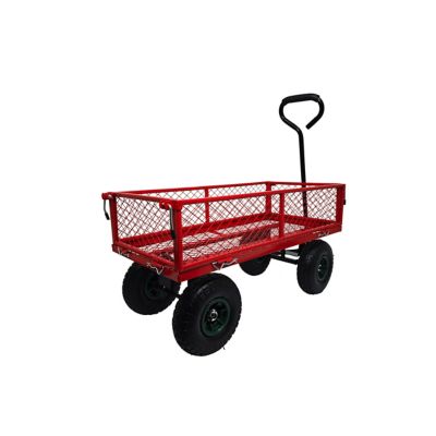 Image showing  300 lb. Capacity 4-Wheel Foldable Standard Duty Steel Platform Truck, Basket Cage
