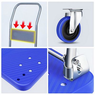 Image showing  4-Wheel Foldable Standard Duty Steel Platform Truck, TWK162611