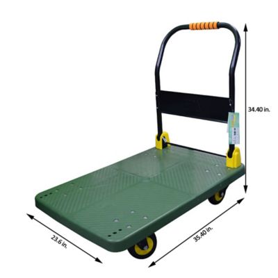 Image showing  4-Wheel Standard Duty Steel Platform Truck, TWK162607