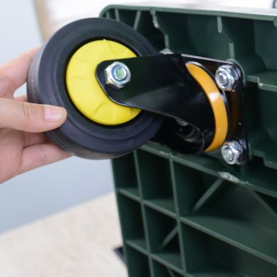 Image showing 5 th WRIGHTMASTER 4-Wheel Standard Duty Steel Platform Truck, TWK162607