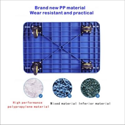 Image showing  1320 lb. Capacity 4-Wheel Foldable Standard Duty Steel Platform Truck