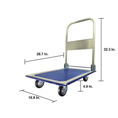 Image showing  330 lb. Capacity 4-Wheel Standard Duty Platform Truck