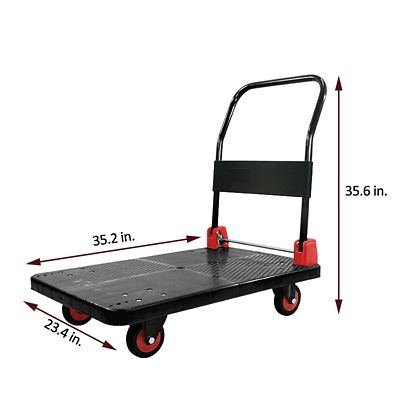 Image showing 6 th WRIGHTMASTER 4-Wheel Standard Duty Platform Truck, TWK162614