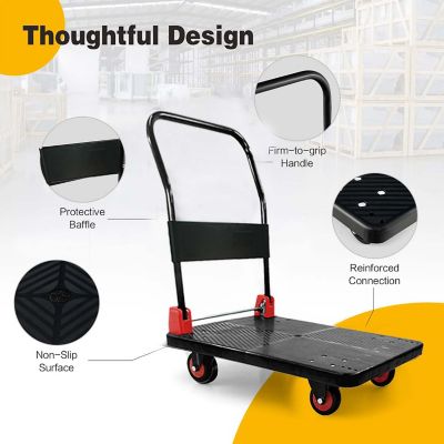 Image showing  4-Wheel Standard Duty Platform Truck, TWK162609