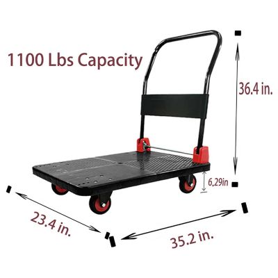 Image showing 6 th WRIGHTMASTER 4-Wheel Standard Duty Platform Truck, TWK162609