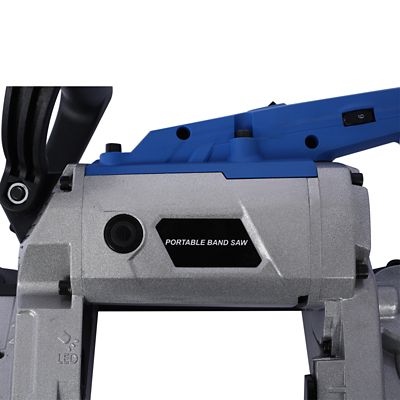 Image showing  10A 1100W 5-inch Depth Cut Portable Band Saw with Removable Stainless Steel Base, 45 Degree - 90 Degree Cutting