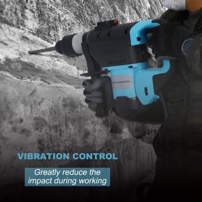 Image showing 5 th WRIGHTMASTER 1100W 1-1/2 in. SDS Plus Rotary Hammer Drill with 3 Functions, TWK46509