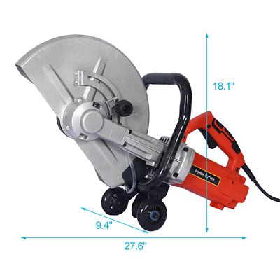 Image showing  14 in. Electric Wet/Dry Concrete Saw Cutter with Water Line Attachment, TWK46513