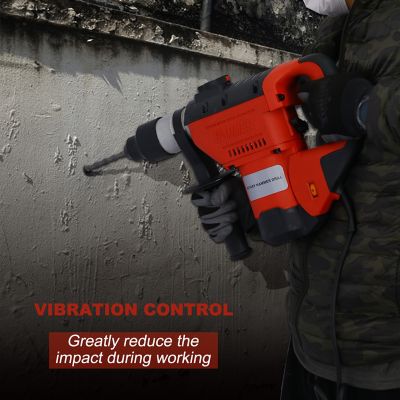 Image showing  1100W 1-1/2 in. SDS Plus Rotary Hammer Drill with 3 Functions, TWK46512