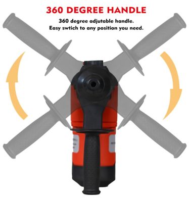 Image showing 5 th WRIGHTMASTER 1100W 1-1/2 in. SDS Plus Rotary Hammer Drill with 3 Functions, TWK46512