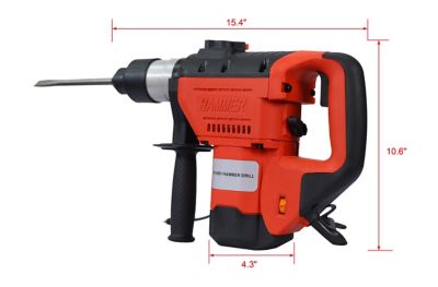 Image showing 6 th WRIGHTMASTER 1100W 1-1/2 in. SDS Plus Rotary Hammer Drill with 3 Functions, TWK46512