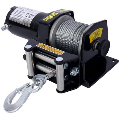 Image showing 6 th WRIGHTMASTER 2000 lb. 12V ATV/UTV Electric Steel Cable Winch