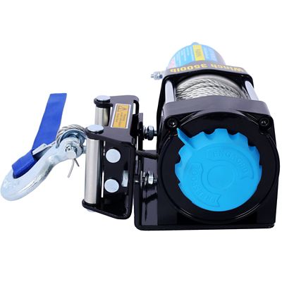 Image showing  3500 lb. 12V ATV/UTV Electric Steel Cable Winch with Remote