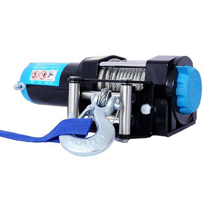 Image showing 5 th WRIGHTMASTER 3500 lb. 12V ATV/UTV Electric Steel Cable Winch with Remote