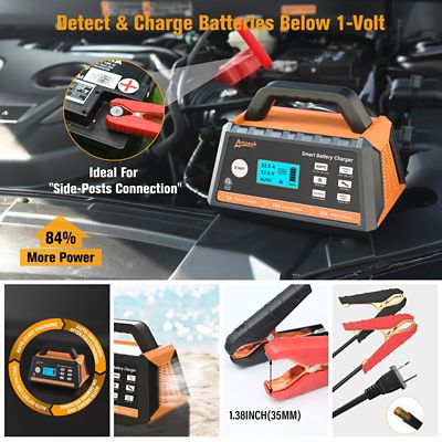 Image showing  2/10/25A 12V Car Battery Charger