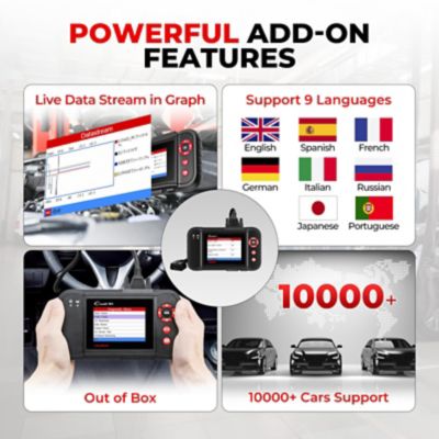 Image showing  OBD2 ABS SRS Transmission and Engine Diagnostic Code Reader