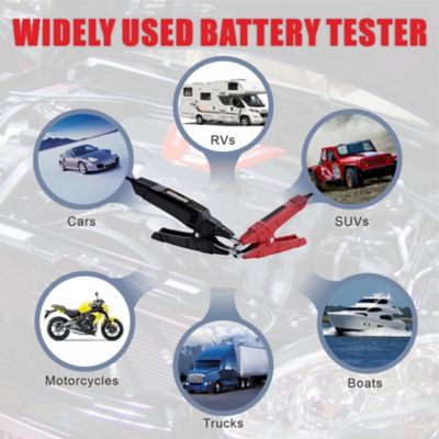 Image showing  12V Car Battery Tester Bluetooth Battery Test Clip with Cranking Test and Auto Battery Analyzer