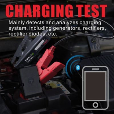 Image showing  12V Car Battery Tester Bluetooth Battery Test Clip with Cranking Test and Auto Battery Analyzer