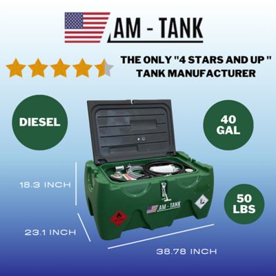 Image showing  40 DIESEL Portable 40 gal. Diesel Tank Low Profile