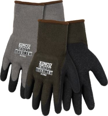 Image showing  Gloves 2 Pack Frost Breaker Heavy Thermal 7-Gauge Acrylic Knit Shell, Latex Coated Palm, Acrylic & Elastic Knit Wrist