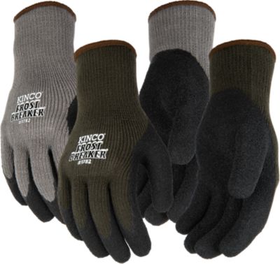 Image showing  Gloves 2 Pack Frost Breaker Heavy Thermal 7-Gauge Acrylic Knit Shell, Latex Coated Palm, Acrylic & Elastic Knit Wrist