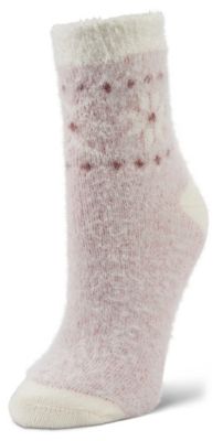Image showing  Fireside Mink Snowflake Crew Socks, 1 Pair