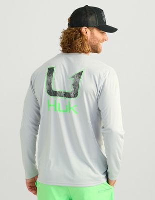 Image showing 0 th Huk Men's Pursuit Fill Long Sleeve Crew Shirt