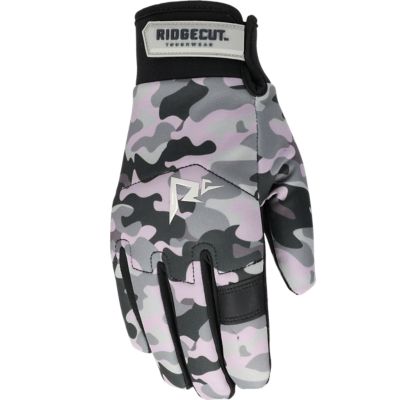 Image showing  Women's Insulated Softshell Work Gloves, Purple Camo, 1 Pair