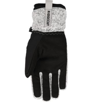 Image showing  Women's Insulated Fleece High-Cuff Work Gloves, Heather Gray, 1 Pair