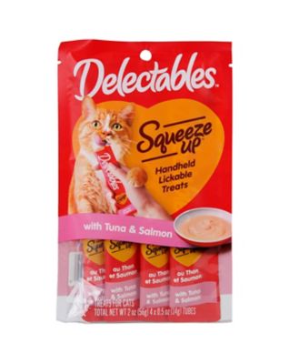 Delectables Squeeze Up Tuna Salmon Cat Treat, 4 ct.
