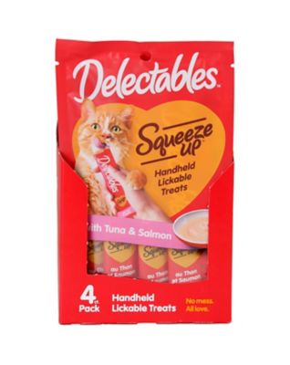 Image showing  Squeeze-Up Tuna and Salmon Lickable Cat Treat, 4 ct.