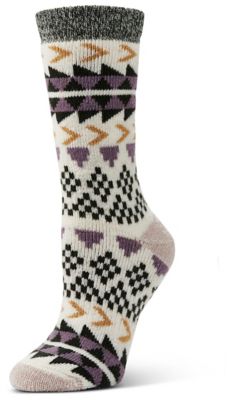 Image showing  Women's Midweight Thermal Trail Crew Socks, Fair Isle, 2-Pair