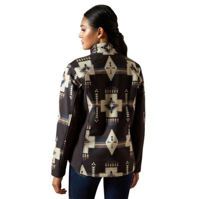 Image showing  Women's Wind/Water-Resistant Logo Softshell Print Jacket