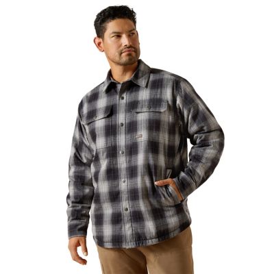 Image showing 0 th Ariat Men's Rebar Flannel Insulated Shirt Jacket