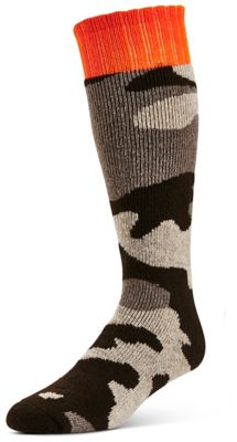 Image showing  Men's Midweight Over-the-Calf Basic Boot Socks, Solid/Camo, 2-Pair