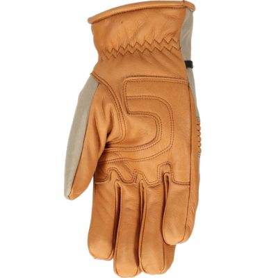 Image showing 2 th Ridgecut Men's Water-Resistant Leather Rancher Cinch Wrist Work Gloves, 1 Pair