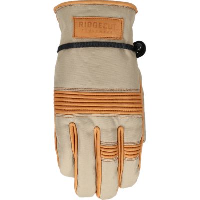Image showing 3 th Ridgecut Men's Water-Resistant Leather Rancher Cinch Wrist Work Gloves, 1 Pair