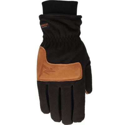Image showing 3 th Ridgecut Men's Water-Resistant Fleece Winter Gloves with Leather Palms, 1 Pair