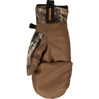 Image showing  Unisex Adult Fingerless Winter Mittens, Camo, 1 Pair