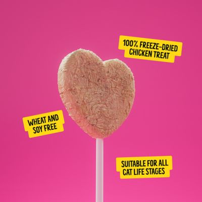 Image showing  Purrpops Cat Treat Freeze Dried Lip Smackin Salmon, 4 pk.