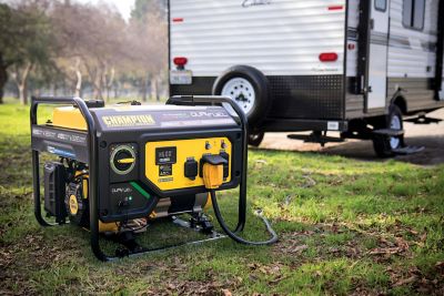 Image showing 9 th Champion Power Equipment 4550-Watt Dual Fuel RV Ready Portable Generator with CO Shield, 200970