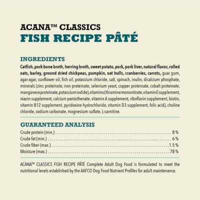 Image showing 7 th ACANA Classics Adult Fish Recipe Pate Wet Dog Food, 12.5 oz.