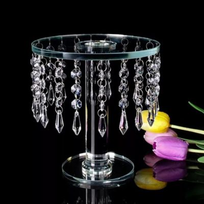 Image showing  Chandelier Crystal Cake Stand 9 in. Diameter