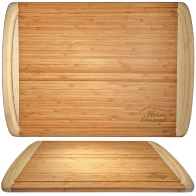 Image showing  Organic Bamboo Large Cutting Board with End Groove