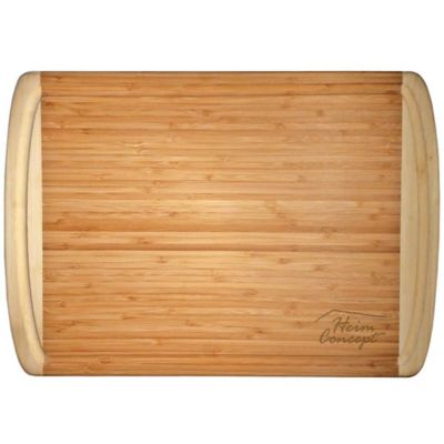 Image showing  Organic Bamboo Large Cutting Board with End Groove