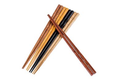 Image showing  Organic Hardwood Japanese Reusable Wood Chopsticks, 5PCCS-055