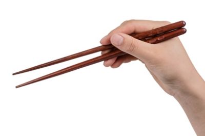 Image showing  Organic Hardwood Japanese Reusable Wood Chopsticks, 5PCCS-039