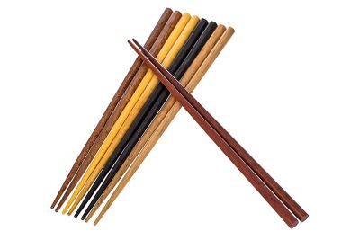 Image showing  Organic Hardwood Japanese Reusable Wood Chopsticks, 5PCCS-047