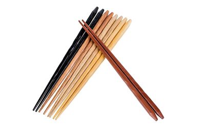 Image showing  Organic Hardwood Japanese Reusable Wood Chopsticks, 5PCCS-049