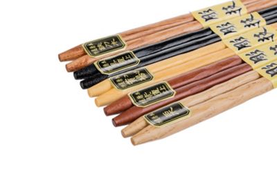 Image showing  Organic Hardwood Japanese Reusable Wood Chopsticks, 5PCCS-049